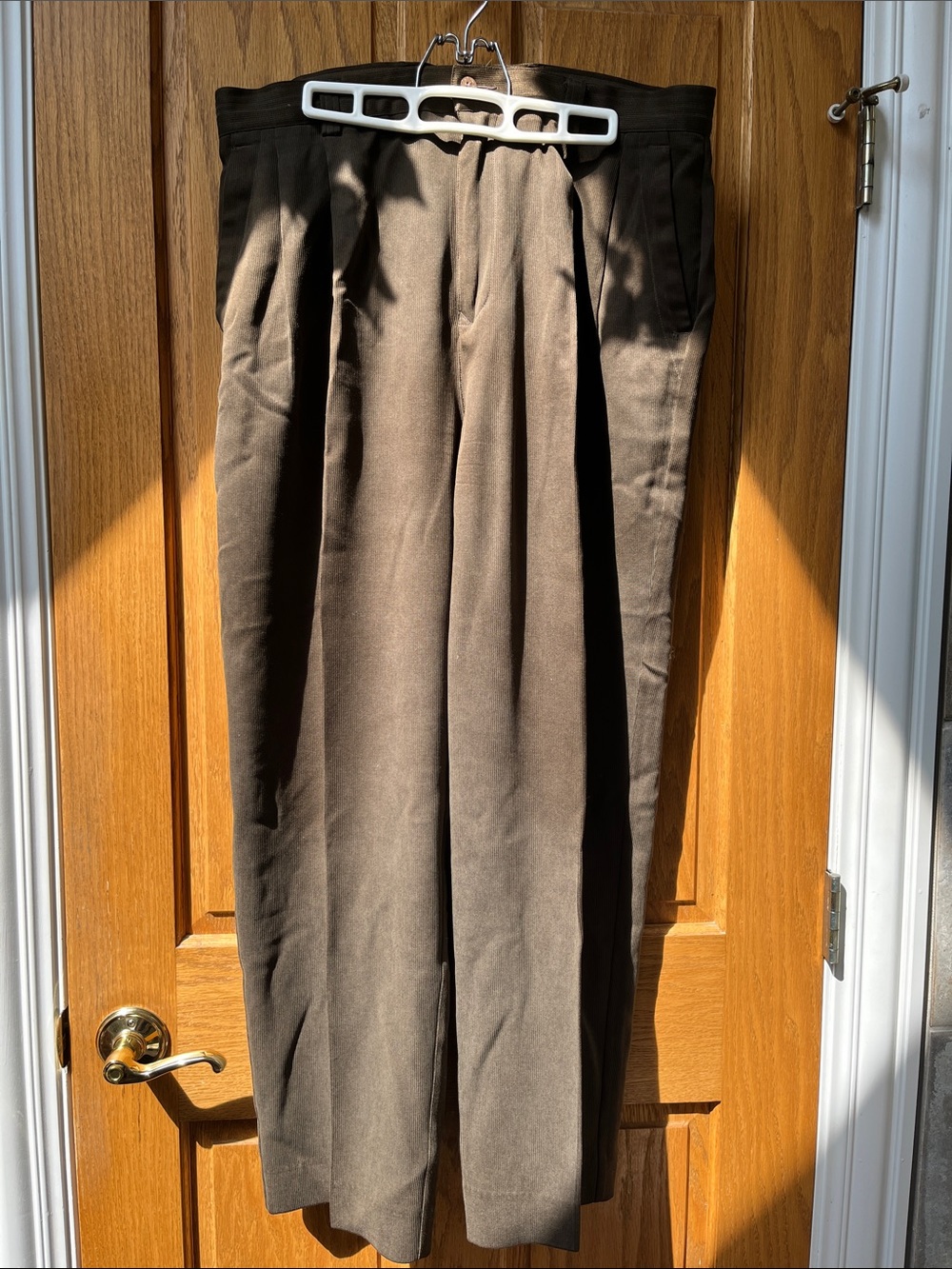 Tommy Bahama Brown Pleated Men's Dress Pants